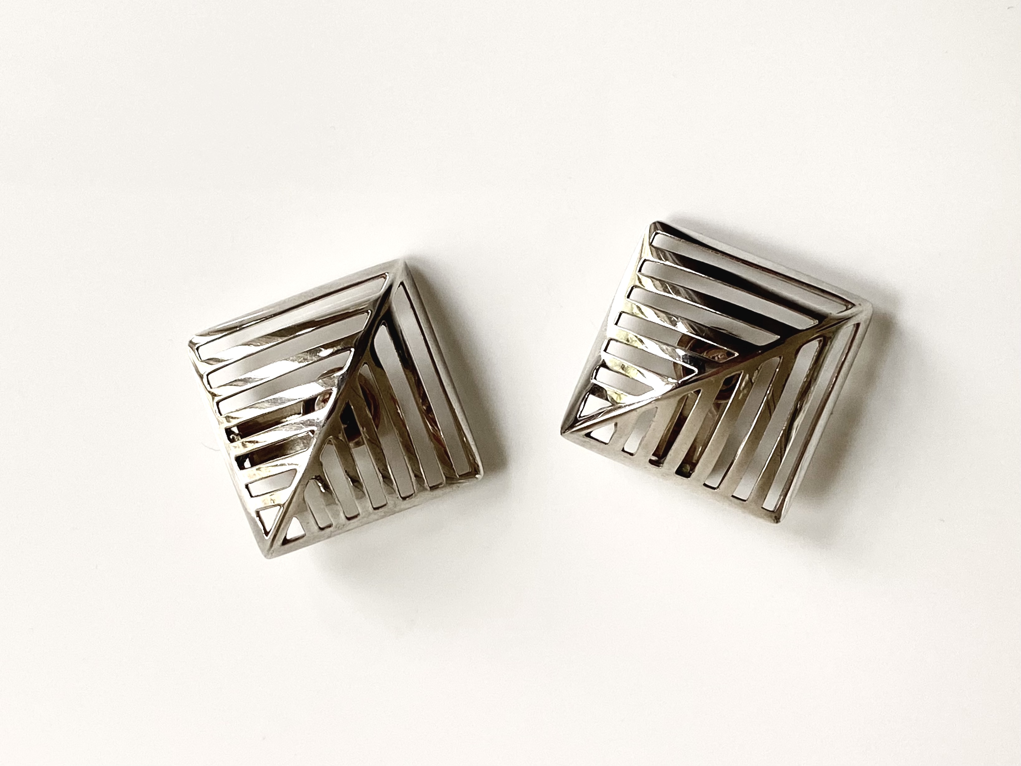 Georg Jensen Silver Earrings Denmark, Nanna Ditzel Jewelry, Georg Jensen silver, Danish silver at Grasilver.com